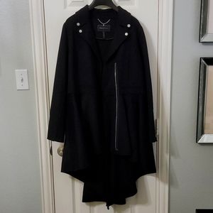 BCBG MaxAzria Coat. High Low. Size L.